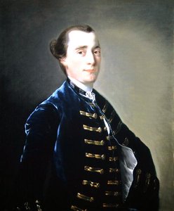 カーク・ラングレーのサンプソン・コプステイク（d.1781）の肖像（油彩・キャンバス） 作： Joseph Wright of Derby