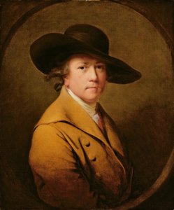 自画像、1780年頃（キャンバスに油彩） 作： Joseph Wright of Derby