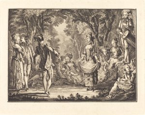 カントリーダンス 作： Joseph de Longueil after Charles Eisen