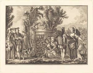 秋 作： Joseph de Longueil after Charles Eisen
