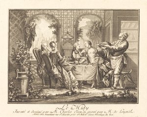 昼 作： Joseph de Longueil after Charles Eisen