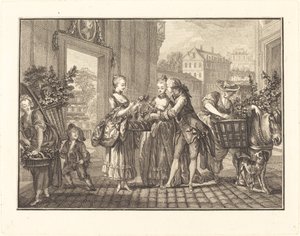 バネ 作： Joseph de Longueil after Charles Eisen