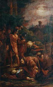 バイエルンのパラティーノ・オットー伯爵の死 作： Joseph von Fuhrich