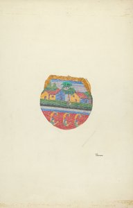 ビーズの財布、1937年頃。 作： Josephine C. Romano