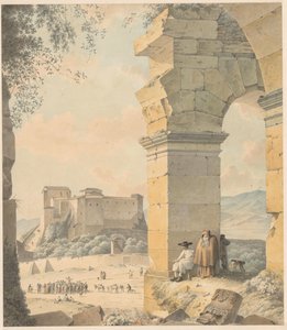 サンティ クアトロ コロナティのコロッセオ コロッセオの眺め (オブジェクトのタイトル) 作： Josephus Augustus Knip