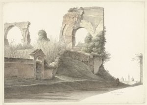 ローマのネロの水道橋 作： Josephus Augustus Knip