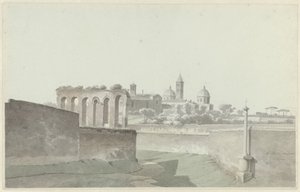 ローマのサンタ・マリア・マッジョーレ大聖堂 Gezicht op Sa. マリア・マッジョーレ、ローマ 作： Josephus Augustus Knip