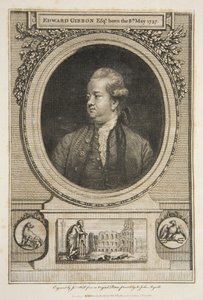 エドワード・ギボン、エスク、パブ。1730年版（彫刻 作： Joshua (after) Reynolds