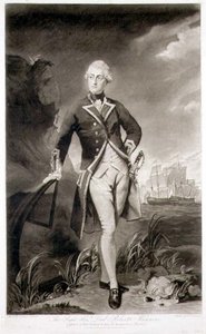ロバート・マナーズ卿（1758-82）HMS「レゾリューション」艦長の肖像、ウィリアム・ディッキンソン（1746-1823）の彫刻によるパブ。1783年（彫刻） 作： Joshua (after) Reynolds