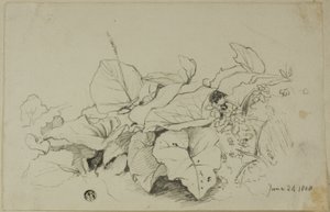 葉と花の塊