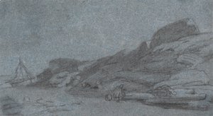 岩のある海岸 作： Joshua Cristall