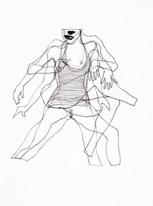 抽象的な踊る女性 作： Joshua Hoskins