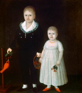 エドワードとサララッター、c1805 作： Joshua Johnson