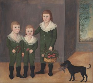 ウェストウッドの子供たち、c。 1807年。 作： Joshua Johnson