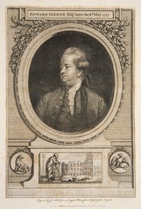 Edward Gibbon, Esq., pub. 1730年の彫刻。 作： Joshua Reynolds