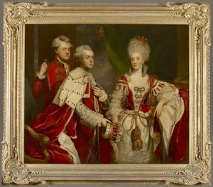 ジョージ、2代目の伯爵ハーコート、妻のエリザベス、兄弟のウィリアム、1780 作： Joshua Reynolds