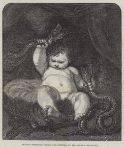 幼児のヘラクレス 作： Joshua Reynolds