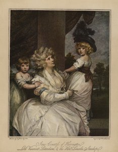 ハリントンのジェーン伯爵夫人、卿子爵ピーターシャム、名誉リンカーンスタンホープ 作： Joshua Reynolds