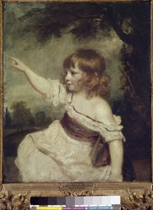 マスター・ヘアー（フランシス・ジョージ・ヘアー（油彩・キャンバス 作： Joshua Reynolds