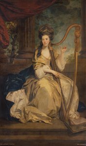 エグリントン伯爵夫人、ジェーン・リンジーの肖像 作： Joshua Reynolds