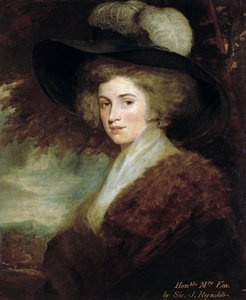 チャールズジェームズフォックス夫人の肖像1784-9 作： Joshua Reynolds