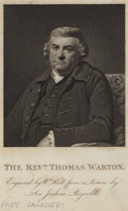 トーマス・ウォートンの肖像 作： Joshua Reynolds