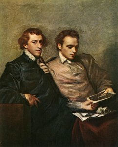 2人の紳士の肖像、c1778、c1912 作： Joshua Reynolds