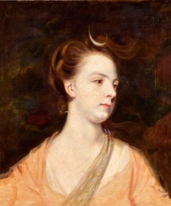 マンチェスター公爵夫人エリザベス・モンタグ（1741-1832）と思われるダイアナ妃の肖像画 作： ジョシュア・レイノルズ