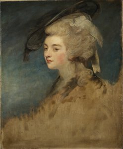 ジョージアナ・スペンサーの習作（油彩・キャンバス 作： Joshua Reynolds
