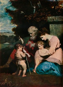 幼児聖ヨハネとの聖家族、1788-9 作： Joshua Reynolds
