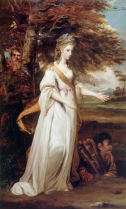 「ミランダ」役のトレマッシュ夫人 作： Joshua Reynolds