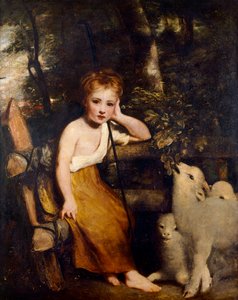 若い羊飼い（キャンバスに油彩） 作： Joshua Reynolds