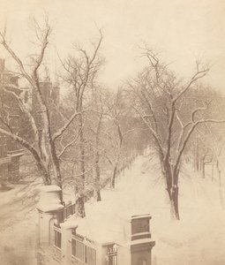 ボストンコモンの雪景色 作： Josiah Johnson Hawes