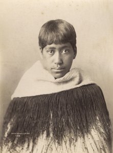 Hora Maniapoto、1890年頃（アルブメンプリント） 作： Josiah Martin