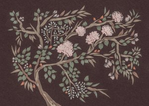 ピンクの花が咲く木 作： 