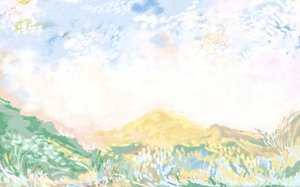 柔らかなパステル調の風景 作： 