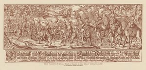 フランクフルトに到着したスレイマン大帝の使者たち 作： Jost (after) Amman