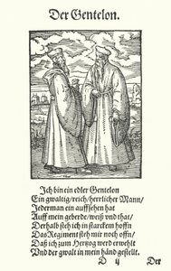 The Noblemen (the engraving) 作： Jost (after) Amman