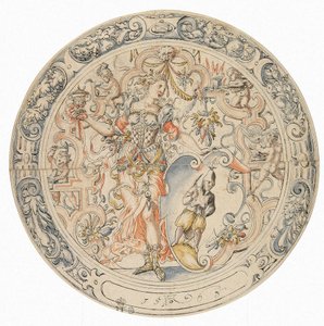 1563年、「Allegory of Mining」。 作： Jost Amman