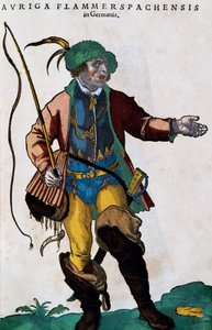 ドイツのコーチマンの衣装（「Habitus praecipuorum popularum」より抜粋