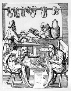 靴屋、c1559-1591 作： Jost Amman