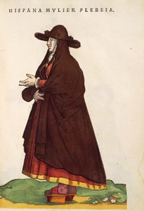 スペインの農民の女性。ヨスト・アマン著「Habitus praecipuorum popularum」より 作： Jost Amman