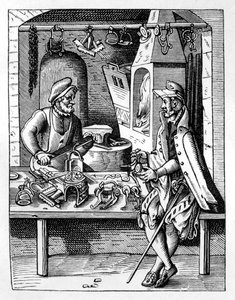 拍車メーカー、c1559-1591 作： Jost Amman
