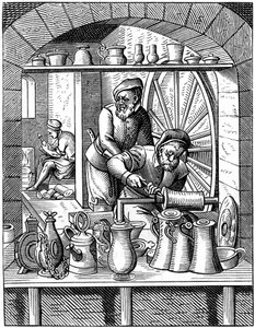 ティンマン、16世紀1849年。 作： Jost Amman