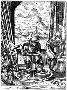 ホイールライト、16世紀1849年。 作： Jost Amman