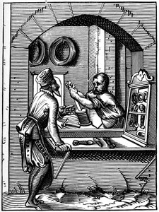 ワイヤーワーカー、16世紀1849年。 作： Jost Amman