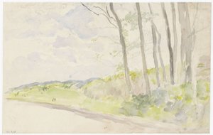道路の樹木群 作： Jozef Israëls