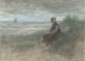 砂丘の少女 19世紀半ば～20世紀初頭 作： Jozef Israëls