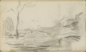 木のある風景 作： Jozef Israëls