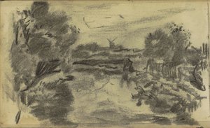 水車のある風景 作： Jozef Israëls